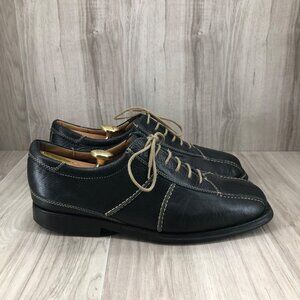 Sandro Shoes Mens 11D Black Leather Lace Up Comfort Walk Shoes